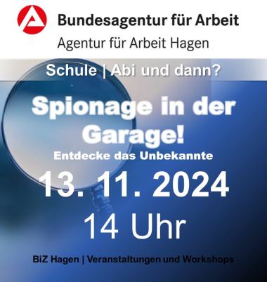 13. November 2024 // Hagen // Spionage in der Garage 